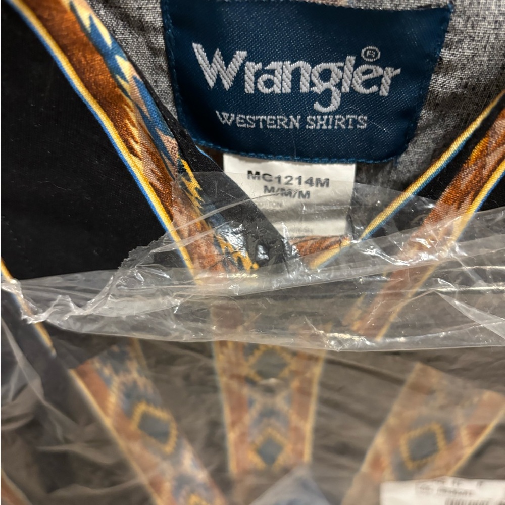 Wrangler Western Shirt with Geometric Pattern